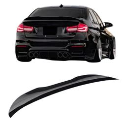 2012-2018 For BMW 3 Series F30 PSM Style Rear Spoiler PG Style Gloss Black Wing Brand New With 3M 