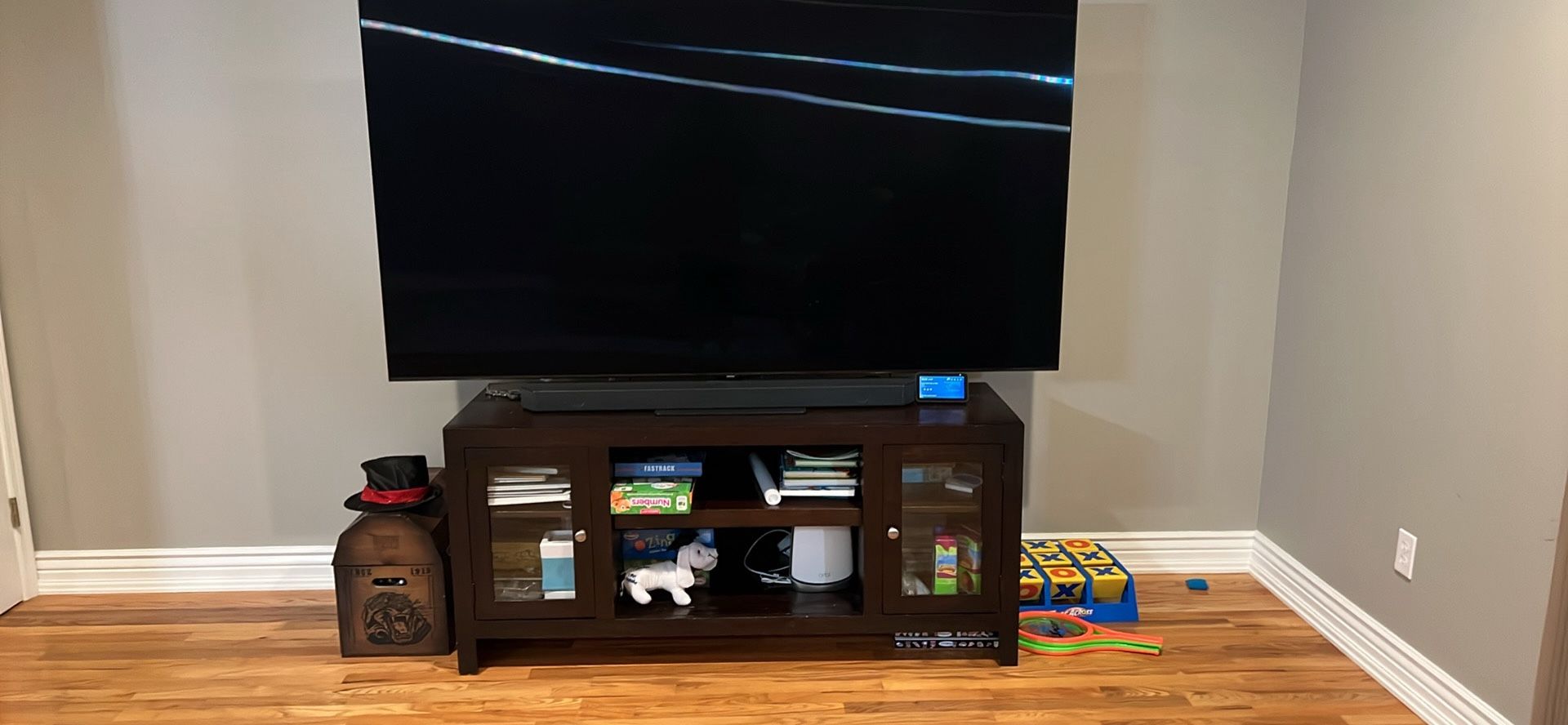 Solid Wood TV Stand – Holds up to 85” TV