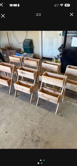 New cedar planters