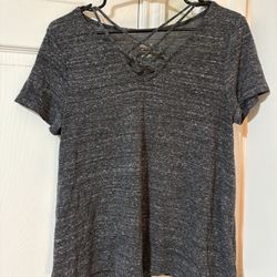 Dark Grey Cute Top