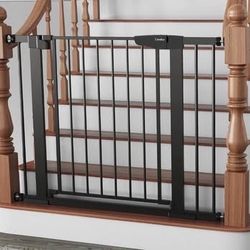 New Cumbor 29.7-40.6" Baby Gate for Stairs, Baby Essential Safety Gate, Mom's Choice Awards Winner-D
