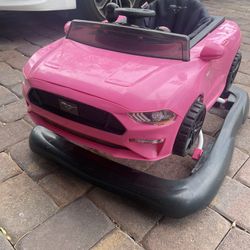 Pink Mustang Baby Activity Center & Push Walker
