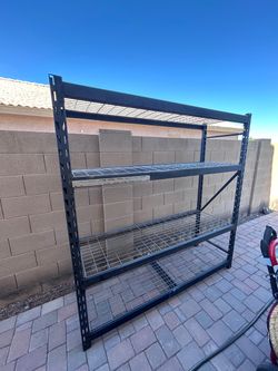 Industrial shelving unit “heavy duty” rack, shelves, storage unit.