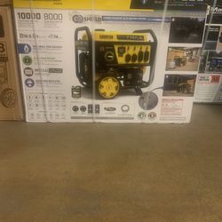 Champion Power Equipment 10,000/8,000-Watt Electric Start Gasoline Propane and Natural Gas Tri-Fuel Portable Generator, CO Shield, NG/LPG Hoses