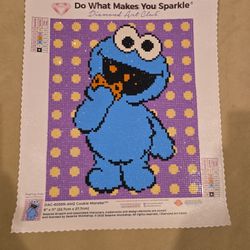 Young Cookie Monster Diamond Art