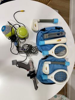Assortment of NERF Wii sports, PlayStation Controller, Eye Clops, Nintendo Gun