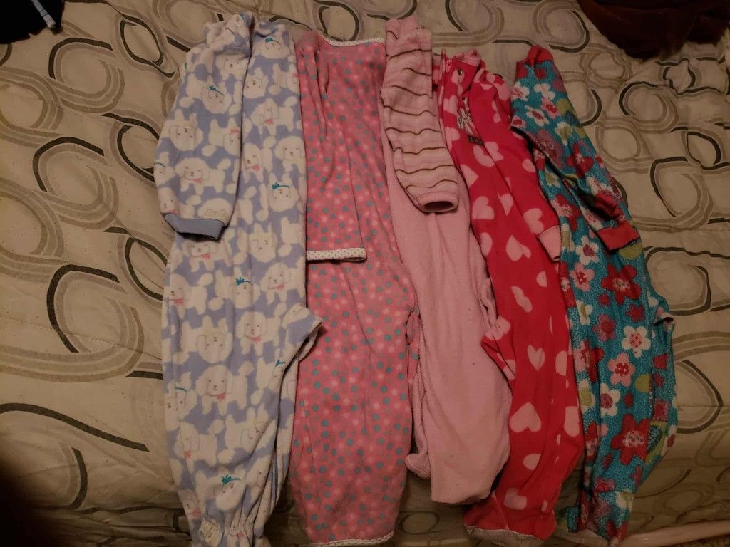 Fleece footie pajamas( $15 for All!)