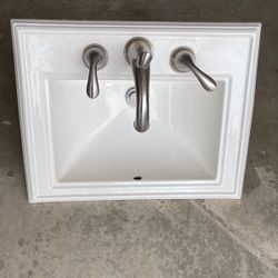 Sink With Water Faucet 32x 18