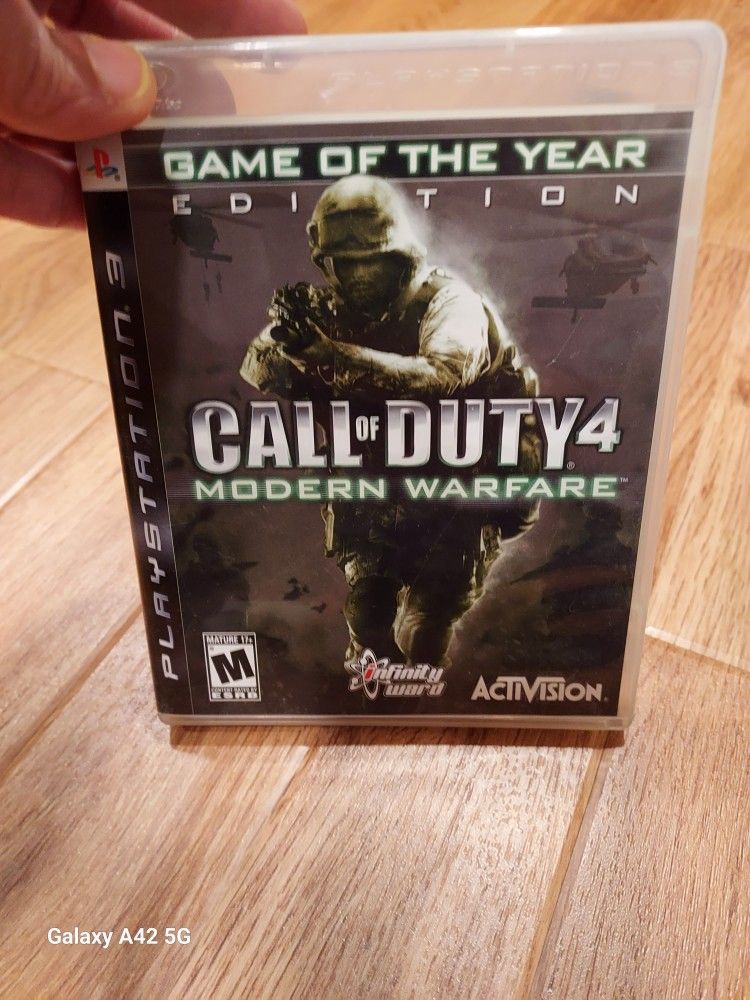 PS3 Call of Duty 4 Modern Warfare GAME OF THE YEAR EDITION 