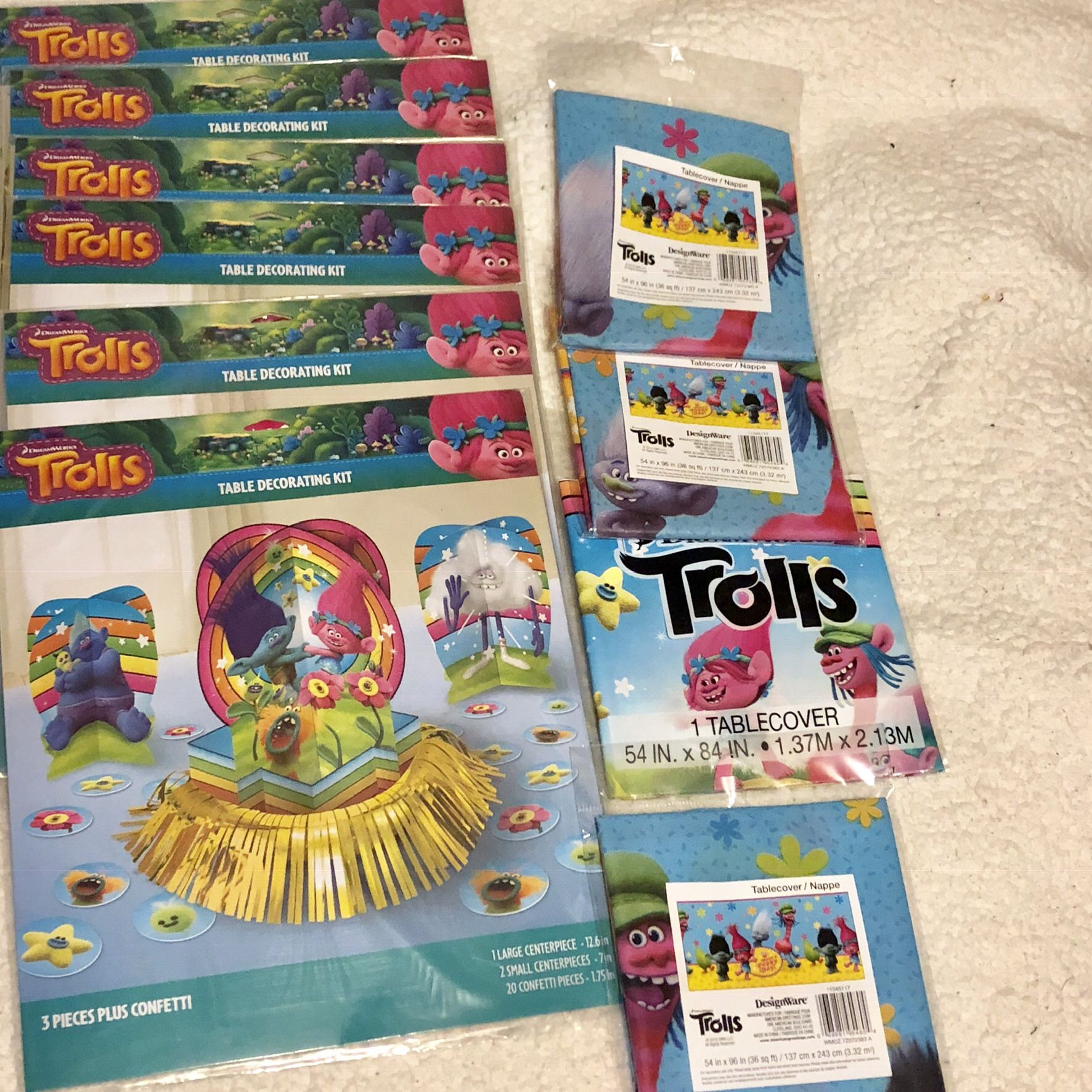 New trolls party supplies