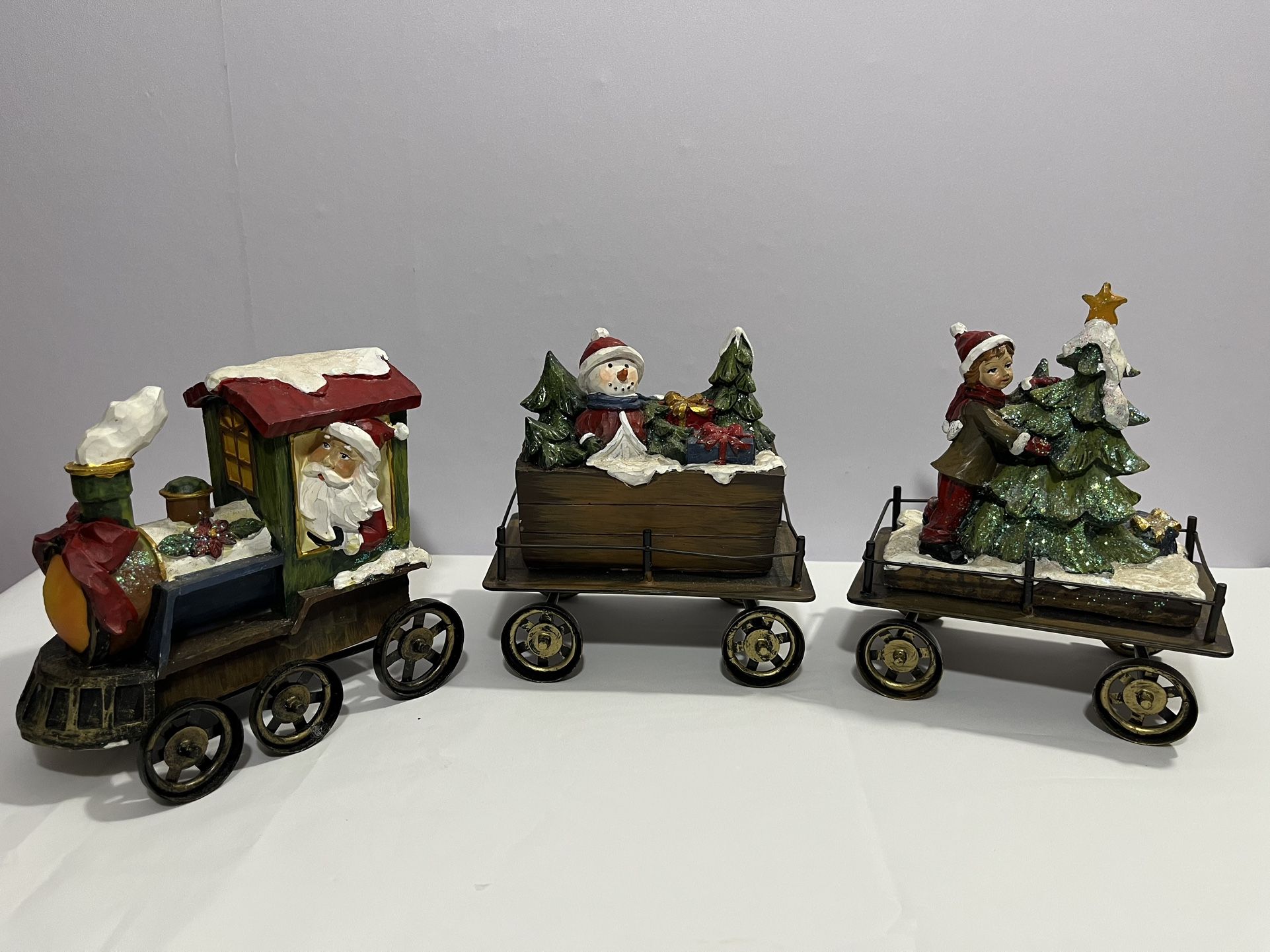 3 Pc. Resin And Metal Christmas Express