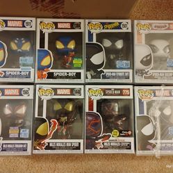 Funko Pop! Marvel: Spider-Man/Spider-Boy Lot of 8 *LOT ONLY*