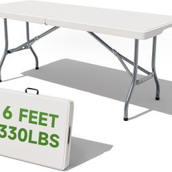 6 Foot Folding Table 
