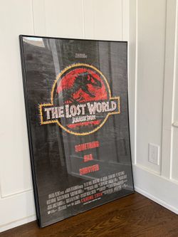 Vintage The Lost World: Jurassic Park Framed Movie Poster