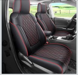 Rav4 Seat Covers Custom Fit for Toyota Rav4 Full Set Faux Leather Car Seat Cover