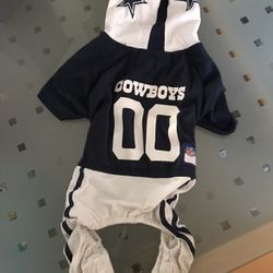 Medium Dog Outfit With Hoodie Cowboys