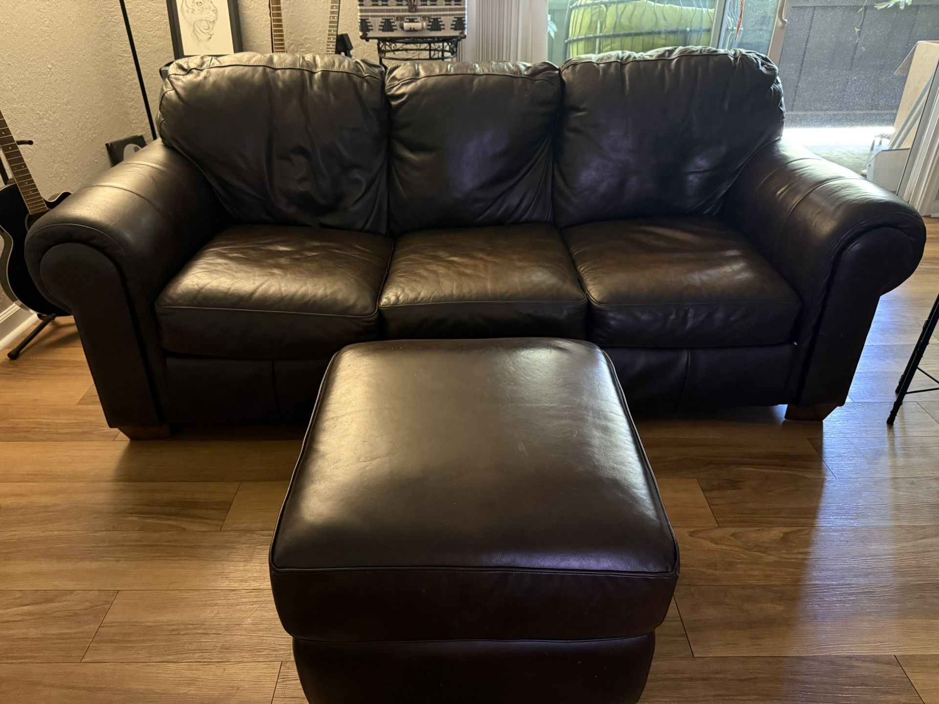 Leather couch