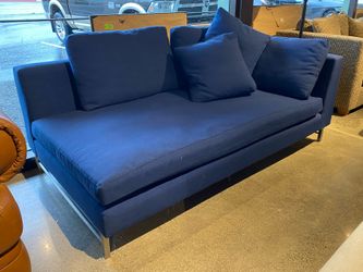 CRATE & BARREL Midnight Blue Lounger