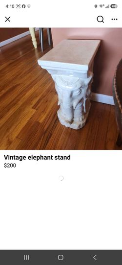 Vintage elephant stand
