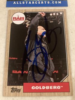 Bill Goldberg Autographed Card with COA 