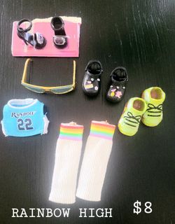 LOL SUPRISE, BARBIE, AND RAINBOW HIGH ACCESSORIES 
