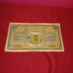 Morocco  100 Francs 1943 