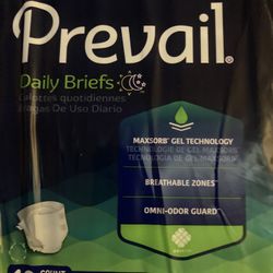 Prevail Adult Diapers 16 Count Each Pack I Have 19 Packs