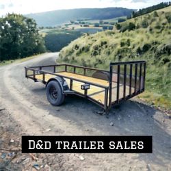 New 6.5x14 Premium HD Tube Rail Utility Trailers 