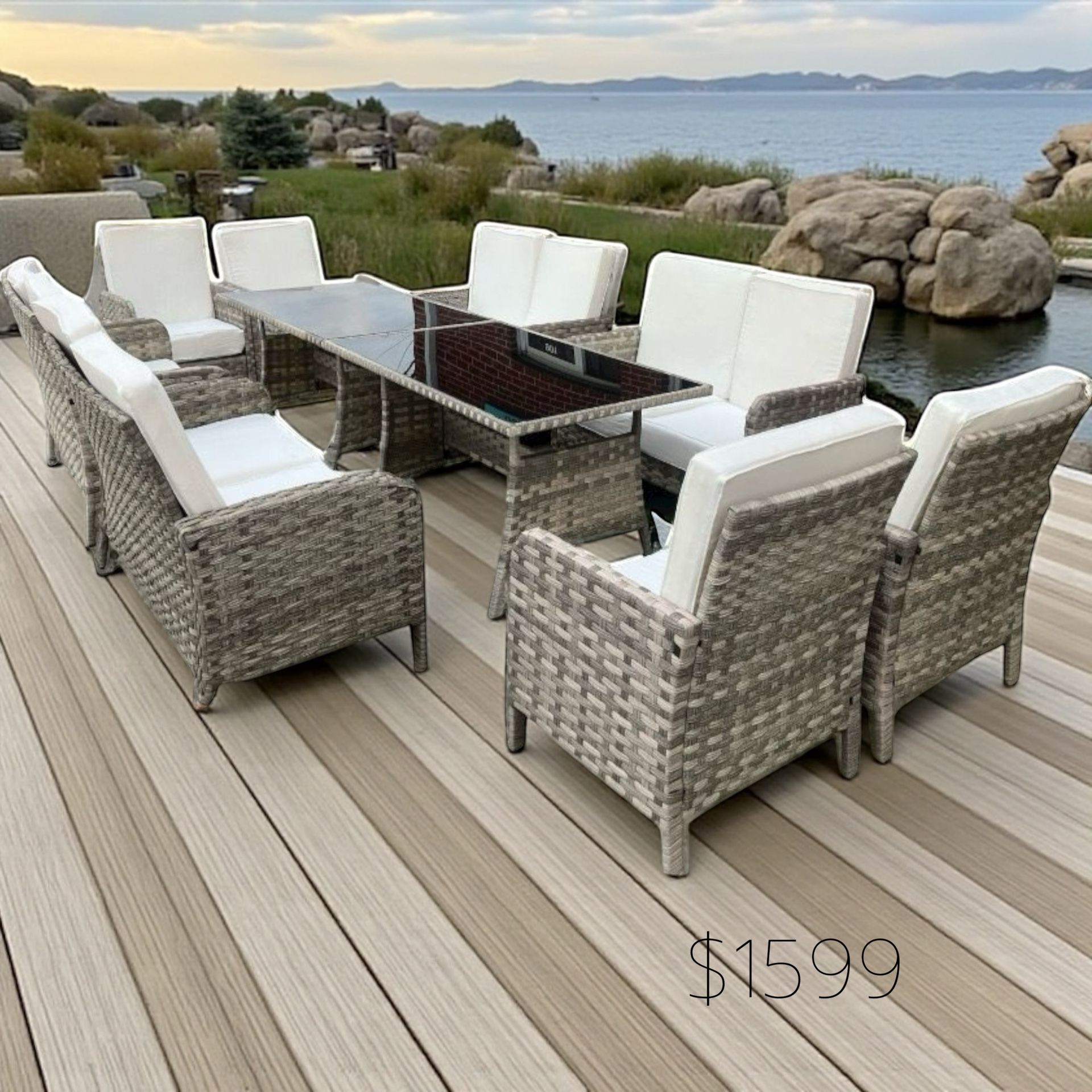 New box patio furniture with cushions(we finance, and deliver)