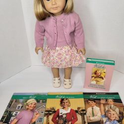 American Girl Pleasant Co Kit Kittredge Doll Meet Outfit & Books