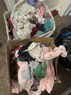 Box Of Baby Girl Clothes