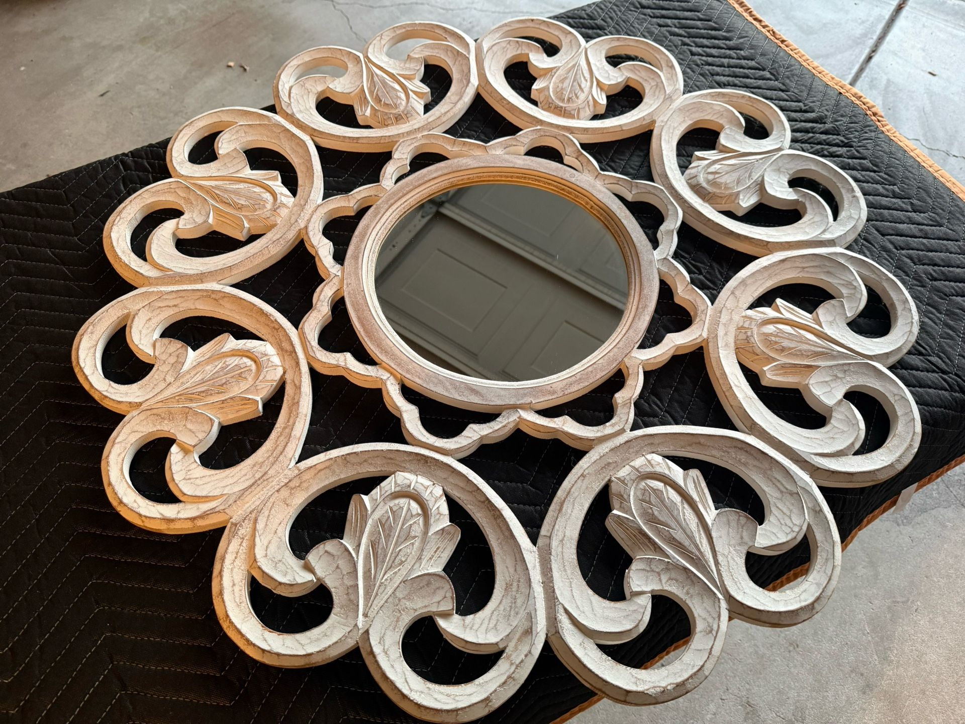 Antique Wall Mirror - Round