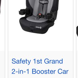 Safety 1st Grand 2-in-1 Booster & Car Seat, Extended Use: Forward-Facing with Harness