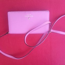 Very Cute, KATE SPADE NEW, NO TAGS, WRISTLET.  GREAT PINK COLOR FOR SPRING & SUMMER.  5 1/2  X 4, PICKUP ONLY, NEVER USED, SMOKE FREE