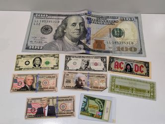 Novelty Million Dollar Bills Funny Currency Prop Money Collectible Banknote Lot  Novelty million dollar bills and fantasy currency lot featuring parod