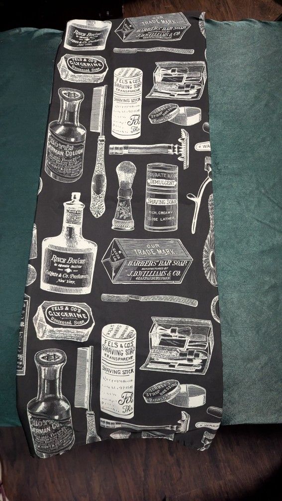 $40 X 3 Barber π CapeS Classic Vintage Old School Print Black And White 3 X $40