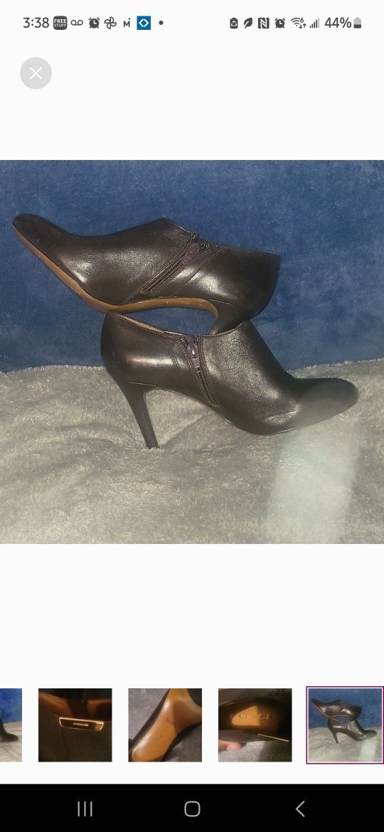 Black Coach Booties