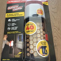 Battery daddy ultra bright light and battery storage