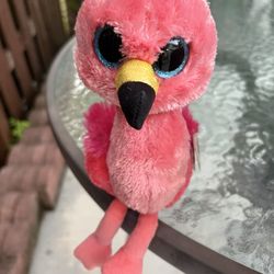 ✨ Adorable Pink Flamingo TY Plushie – Perfect Gift! ✨