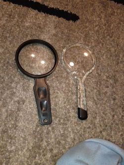 Two magnifying glasses
