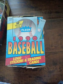 1990 Baseball stickers and cards