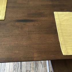 Rustic Wood Dining Table And 4 Wood Chairs (Discounted)