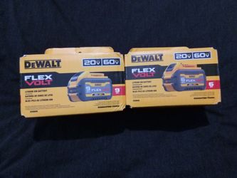 DeWalt Flex Volt 9AH $105.... DeWalt Flex Volt 6AH...$85.