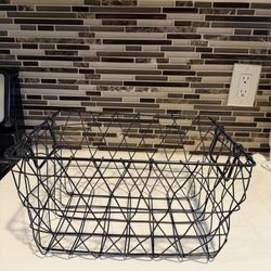 Wire Black Basket 