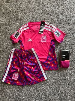 Adidas Mexico Soccer Jersey and Shorts Set kids toddlers