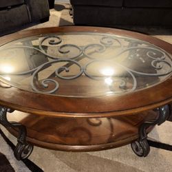 Vintage Coffee Solid Wood Table 