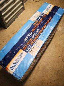 Sunforce 60watt 12volt power generator.