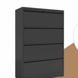 Lockable 4-Drawer Metal File Cabinet – Heavy Duty Storage