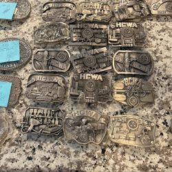 Hesston Corp Workers Association Belt Buckles