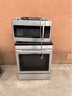 Free stove and over the range microwave
